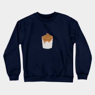 Dalgona coffee pixel art Crewneck Sweatshirt